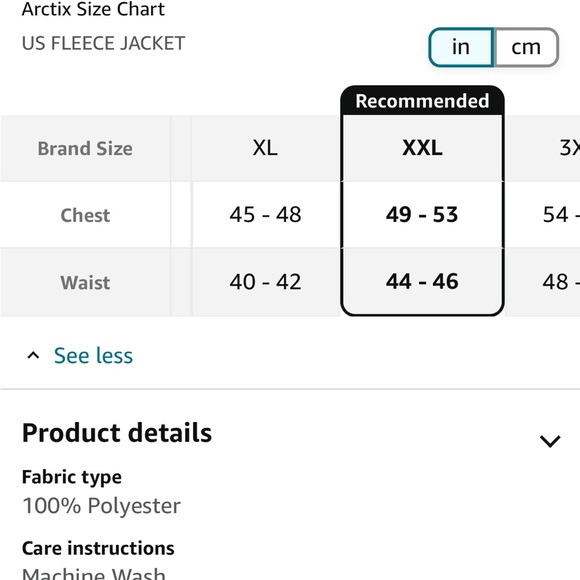 Like New. Men’s Columbia fleece size XL - Picture 5 of 5